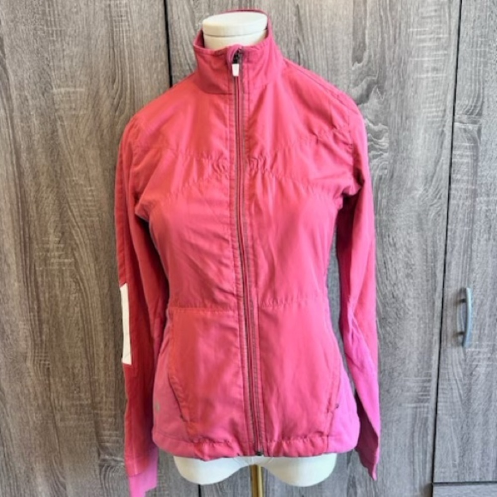 LULULEMON Pink & White Lightweight Zipup Jacket.